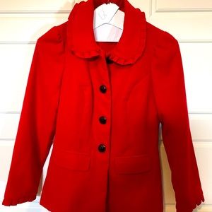 Red peacoat